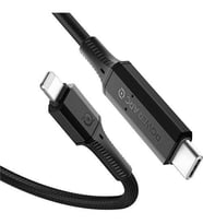Spigen PowerArc Apple USB-C to Lightning PD (Power Delivery Destekli) 100W DuraB (Siyah)