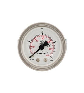 63 mm 0-10 Bar Arkadan Bağlantılı Panotipi Kuru Manometre G 1/4 İnç