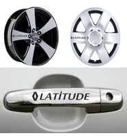 Latutide Kapı Kolu Jant Sticker (10 Adet) Etiket Yapıştırma Z110