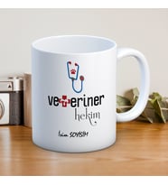 VETERİNER BASKILI KUPA BARDAK (KİŞİSELLEŞTİRİLEBİLİR)