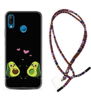 Huawei P20 Lite Mate 10 20 Lite Pro P40 Lite KılıfBoyun Asklı Rasta Silikon Aşık Avokadolar 1642