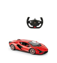 1:14 Lamborghini Sian FKP 37 Uzaktan Kumandalı Işıklı Araba – 36 cm Dev Boy Açılır Kapılı RC Model (Çok Renkli)