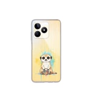 Realme C53 ile Uyumlu Splash Mirket Tasarımlı Şeffaf Silikon Kılıf