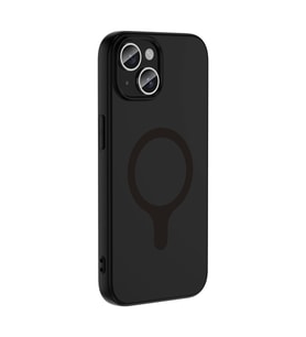 iPhone 15 Kılıf M-Safe Şarj Özellikli Aris Silikon Kılıf Siyah