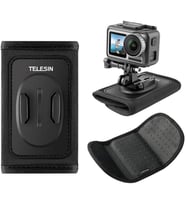 Backpack Strap Mount – Telesin GP-BPM-003 GoPro, DJI Osmo Action, Insta360 ile Uyumlu Aksiyon Kamera Sırt Çantası Askı Aparatı