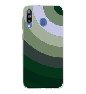 Samsung Galaxy M30 Kapak Renk Cümbüşü Tasarımlı Şeffaf Silikon Kılıf