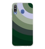 Samsung Galaxy M30 Kapak Renk Cümbüşü Tasarımlı Şeffaf Silikon Kılıf