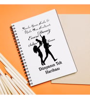 Anneler Günü Tasarımlı Defter Kişiye Özel