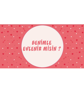 Pembe Benimle Evlenirmisin Afişi 200x100