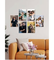 Kişiye Özel 6 Fotoğraflı Dikdörtgen Mdf Tablo