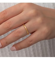 Ajda Gold  925 Ayar Gümüş  Kadın Yüzük