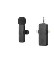 Kablosuz Yaka Mikrofonu Type-c Lightning 3.5 Mm Siyah HDX2781