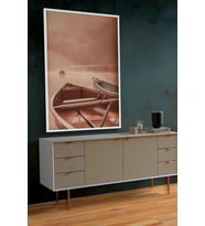 Çerçeveli  Tablo Modern Sanatsal Çerçeveler Dekorasyon  Ev Dekoru Konsept Tekli Çerçeve-ÖZC-321 (Beyaz)