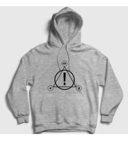 Presmono Unisex Gri Logo Panic! at the Disco Kapüşonlu Sweatshirt 72759tt (Gri)