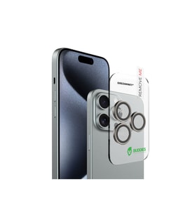 GREENMNKY Buddıes Iphone 16 Pro / 16 Pro Max Uyumlu Kamera Lens Koruyucu (Titanium)