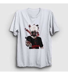 Presmono Unisex Beyaz Hand Anime Tokyo Ghoul T-Shirt 136590tt (Beyaz)