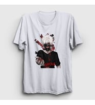 Presmono Unisex Beyaz Hand Anime Tokyo Ghoul T-Shirt 136590tt (Beyaz)