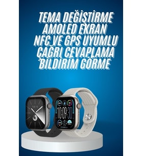 Northcity Akıllı Kol Saat AMOLED Ekran - Android & iOS Uyumlu Arama ve Konuşma Desteği