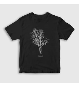 Presmono Unisex Çocuk Siyah Tree Alice In Chains T-Shirt 8011tt