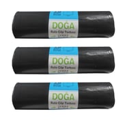 Ecoplast Battal Boy Çöp Torbası Poşeti - 400 Gr. - 90 Litre - 80 x 110 Cm / 10 Adetlik 3 Rulo (Siyah)