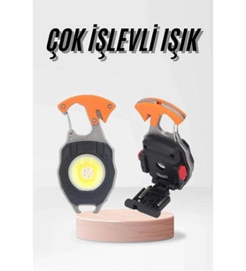 Acil Durum Işığı USB Şarjlı 7 Modlu Cep Feneri