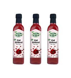 Tarihi Sultanahmet Baharatçısı Gül Sirkesi 3x500ml (Özel Üretim)