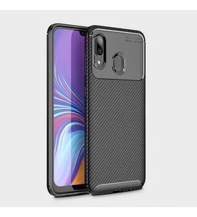 Samsung Galaxy A10S Kılıf Esnek Soft Karbon Tasarım Legion Serisi (Siyah)