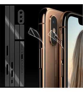 Northcity iPhone XS Hidrojel Hayalet Yan Alt Üst Kamera Kaplama - 5775 Kamera Koruyucu