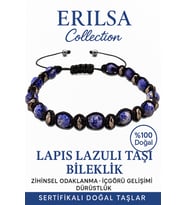 Sertifikalı Fasetli Terahertz Lapis Lazuli Taşı Bileklik – Bilgelik ve İç Huzur (Çok Renkli)