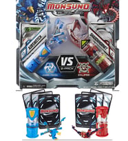 MONSUNO, Lisanslı Airswitch VS Shadowhornet Figürleri, Fırlatma Kapsülleri ve 6 Oyun Kartı