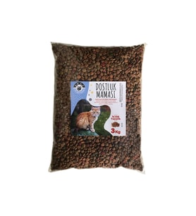Amon Mix Kedi Dostluk Maması 3 kg - Sokak Hayvanlarına Özel Karışık Kedi Maması