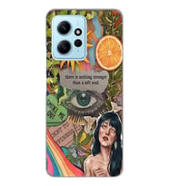 Redmi Note 12 4G Uyumlu Vintage Kolaj Desenli Şeffaf Telefon Kılıfı