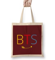Bts Army Gift LOGIO MERCH Flowers Kpop Bez Çanta Uzun Saplı