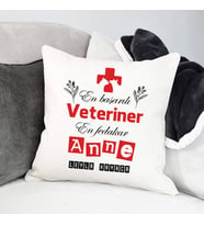 Kişiye Özel Veteriner Annelere Hediye Yastık