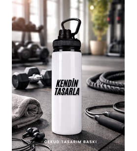 KENDİN TASARLA - Kişiselleştirilebilir Su Matarası - 800mlt