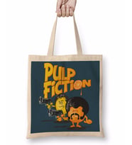 Pulp Fıctıon Bez Çanta Uzun Saplı