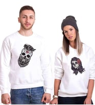 Tshirthane Kurukafa Sevgili Kombinleri Sweatshirt Kombini (Tek Ürün Fiyatıdır.)