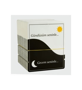2'li Gece Gündüz Bileklik Kartı (Siyah)