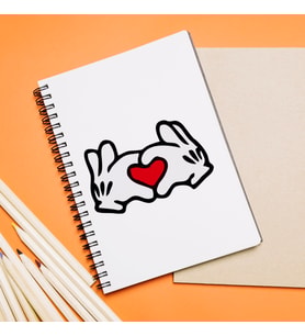 Mickey & Minnie Mouse Sevgili Çift Tasarımlı Defter