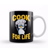 Cute Penguin Cook For Life Cooking Kitchen Animal Kupa Bardak Porselen