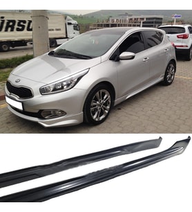 Kia Ceed Yan Marşpiyel Seti 2012 2013 2014 2015 Mat Siyah Plastik 2 Adet