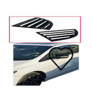 Honda Civic FB7 Yarasa Batman Ayna ve Kelebek Cam Rüzgarlığı 2li (Siyah)