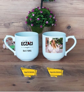 Eczacı Kupa Bardak Oval Fotoğraflı Eczacılık Günü Hediyesi