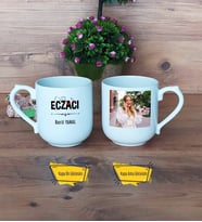 Eczacı Kupa Bardak Oval Fotoğraflı Eczacılık Günü Hediyesi