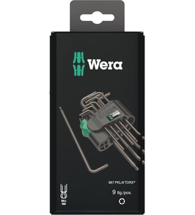 Wera 967 Pkl/9 Sb Torx L Anahtar Seti, Blacklaser, 9 Parça, Wera 05073598001