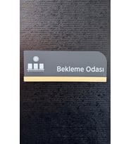 Mat Antrasit Bekleme Odası Özelleştirilebilir Yönlendirme Levhası Kendinden Yapışkanlı