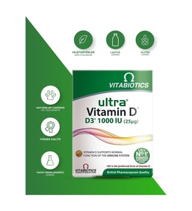 Vitabiotics Ultra Vitamin D3 1000 IU 96 Tablet (Renksiz)