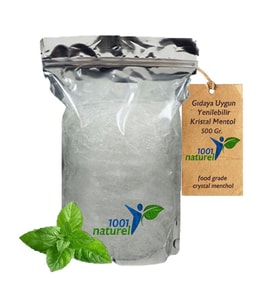 Kristal Mentol Gıdaya Uygun Yenilebilir Granul Crystal Menthol 500GR
