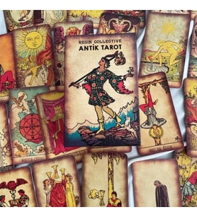 Büyük 78 Antik Tarot Kartı ve Başlangıç Tarot Kitabı