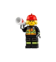 Lego Minifigür - Seri 19 - 71025 - 8 Fire Fighter (Çok Renkli)